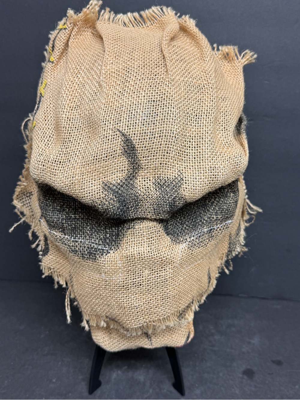 Spirit Halloween Evil Scary Scarecrow Adult Mask Mouth Opens Excellent